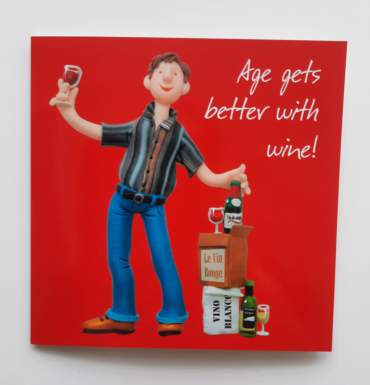 Birthday Card - Age Gets Better With Wine