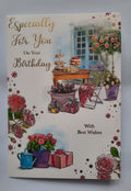 Especially For You On Your Birthday card - inside spread with verse