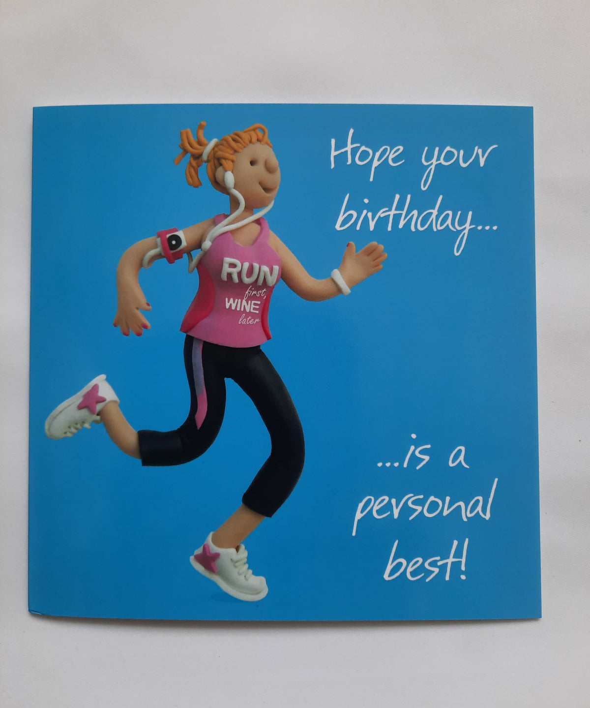 Birthday Card - It's A Personal Best Running Themed Female Birthday Card