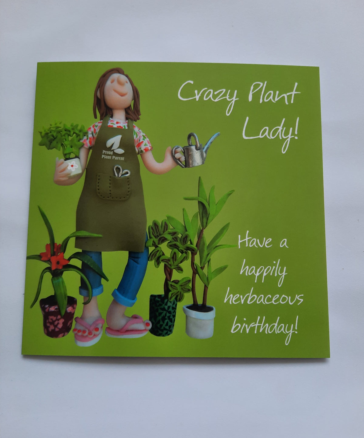 Birthday Card - Crazy Plant Lady Birthday Card
