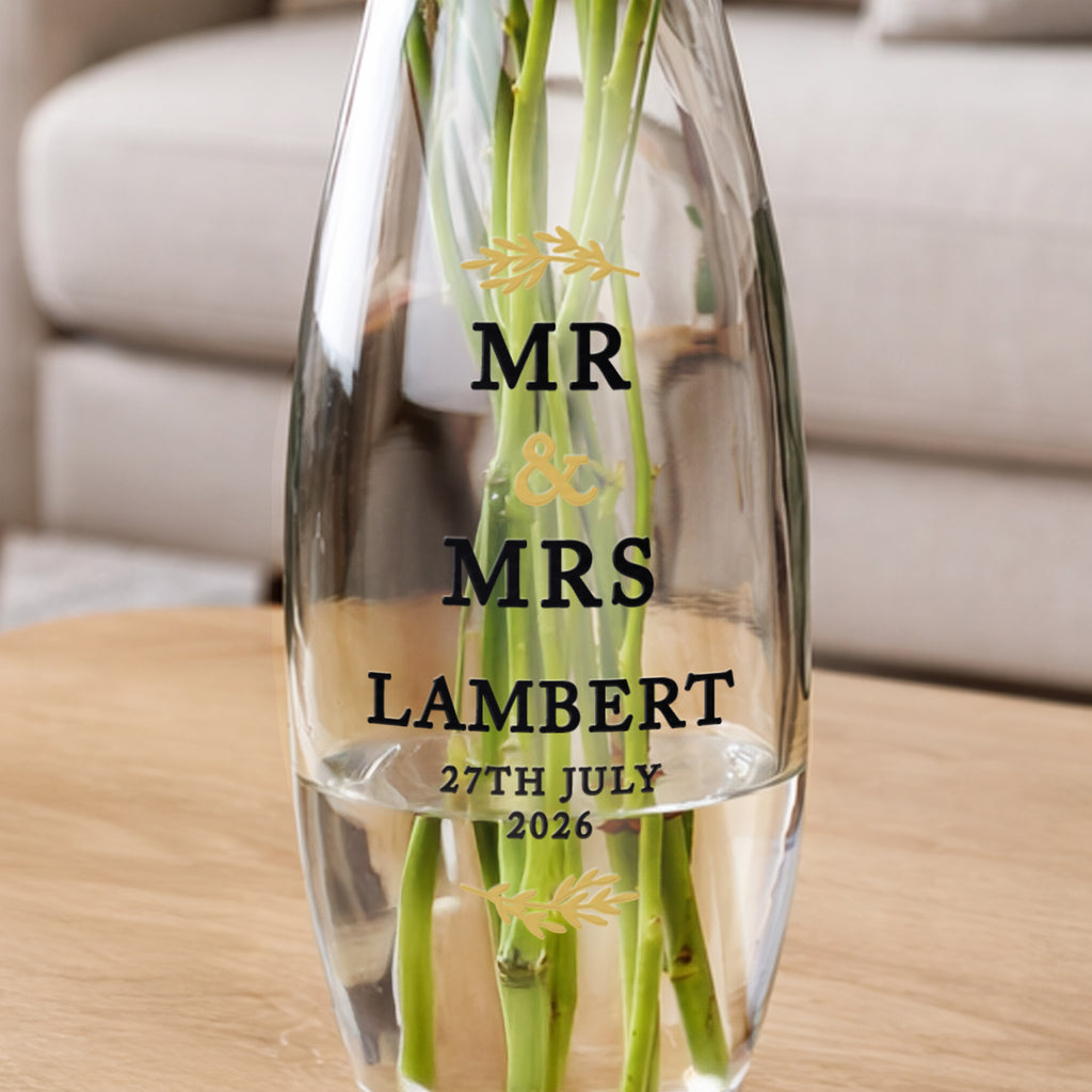 Personalised Couples Bullet Vase