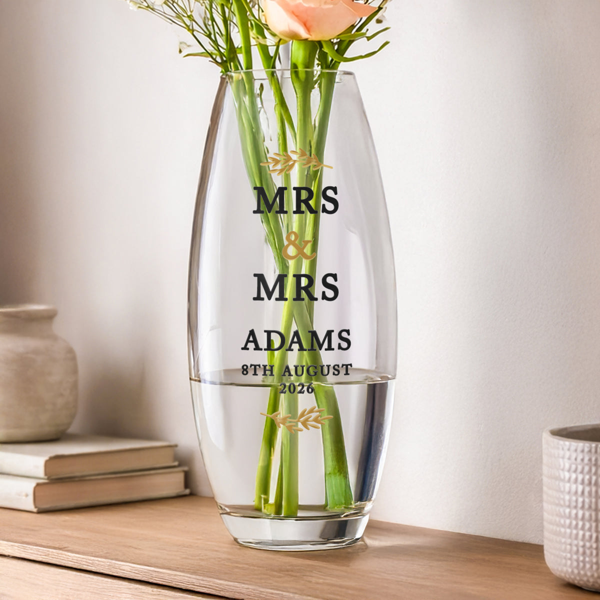Personalised Couples Bullet Vase