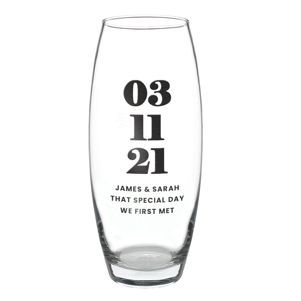 Personalised Special Date Bullet Vase