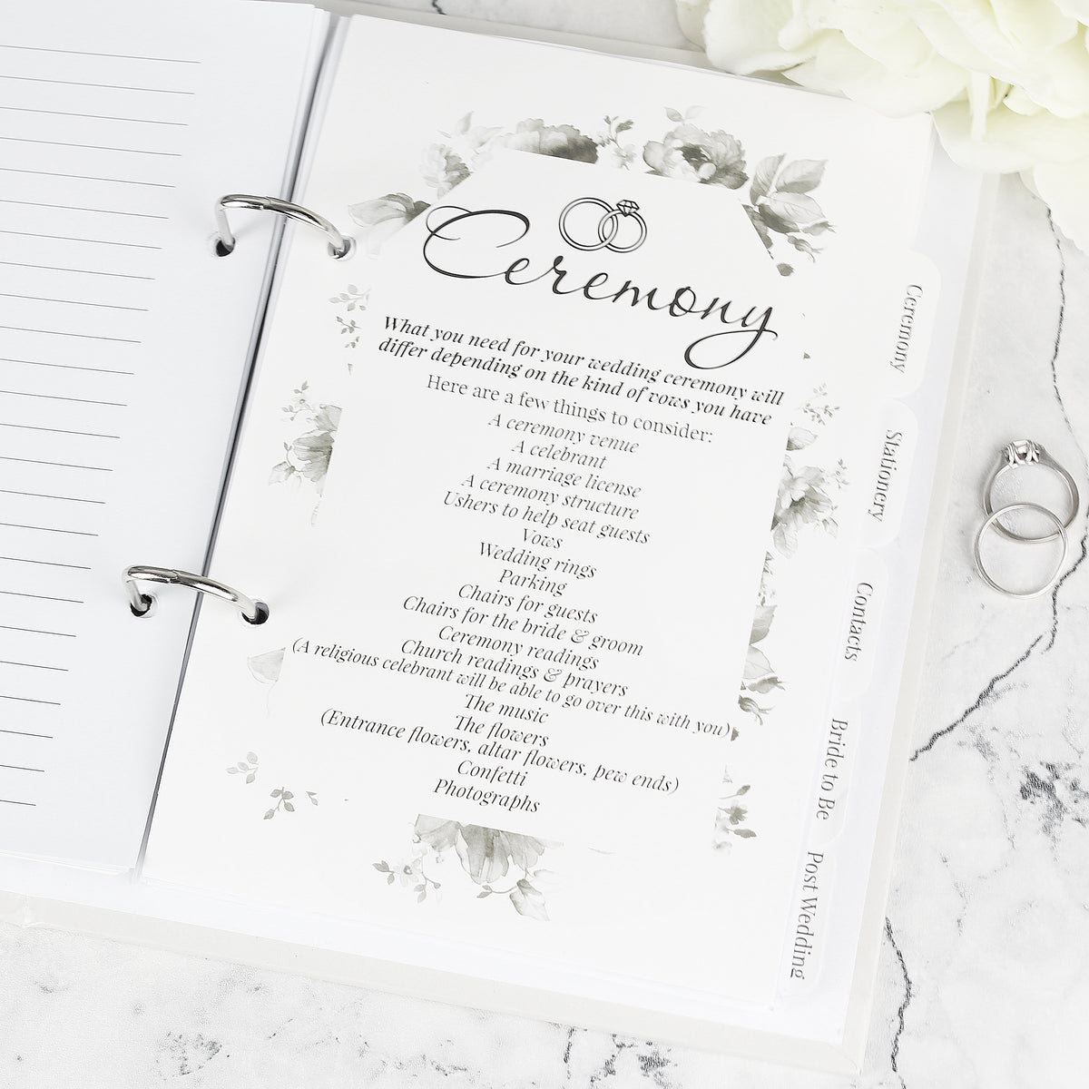 Personalised Botanical Wedding Planner