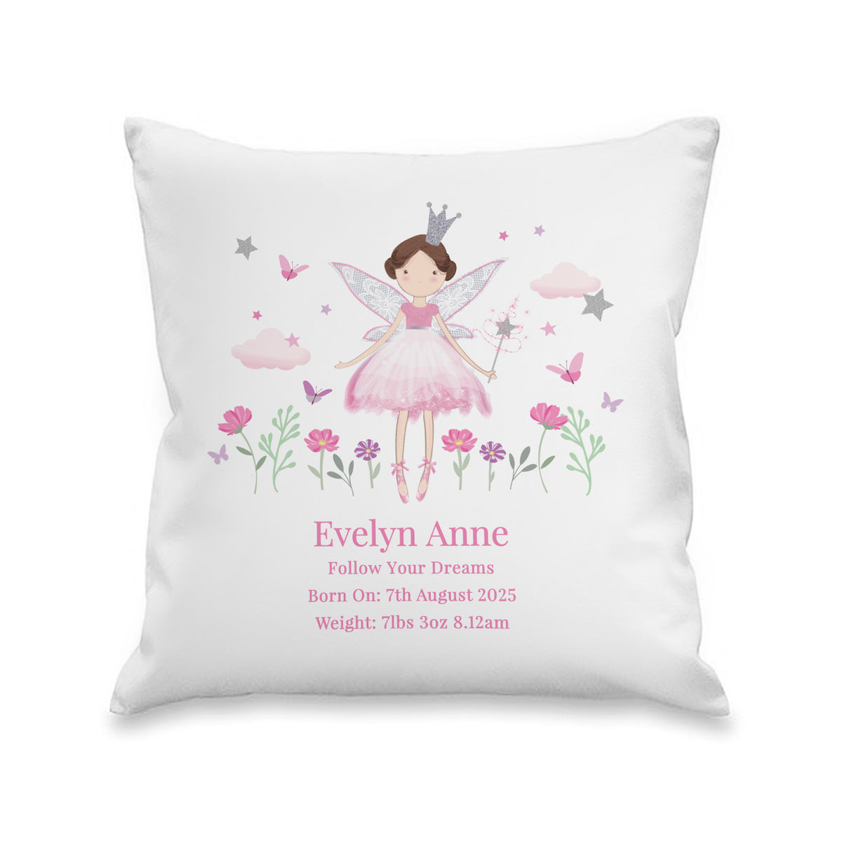 Personalised Fairy Princess Cushion