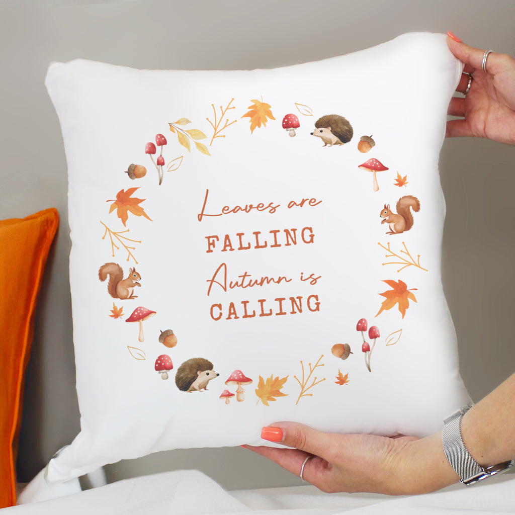Personalised Autumn Cushion