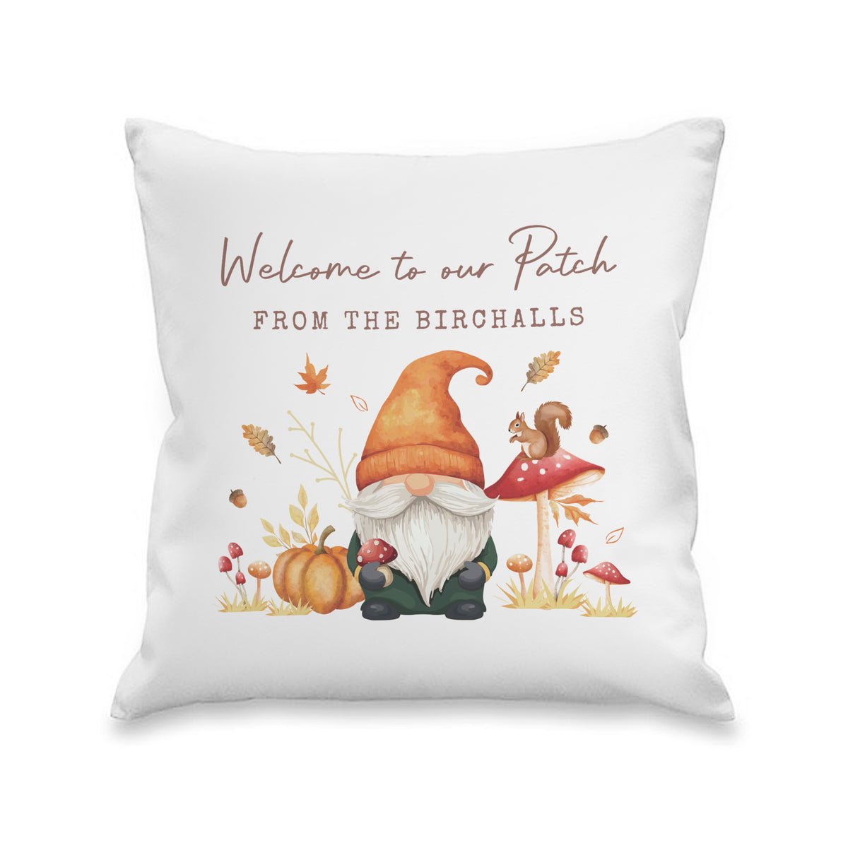Personalised Autumn Gonk Cushion