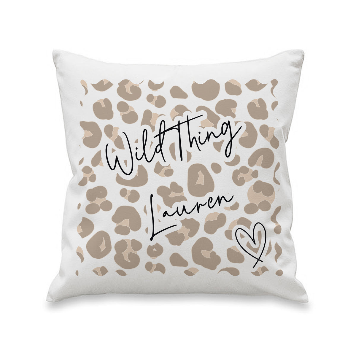 Personalised Leopard Print Cushion