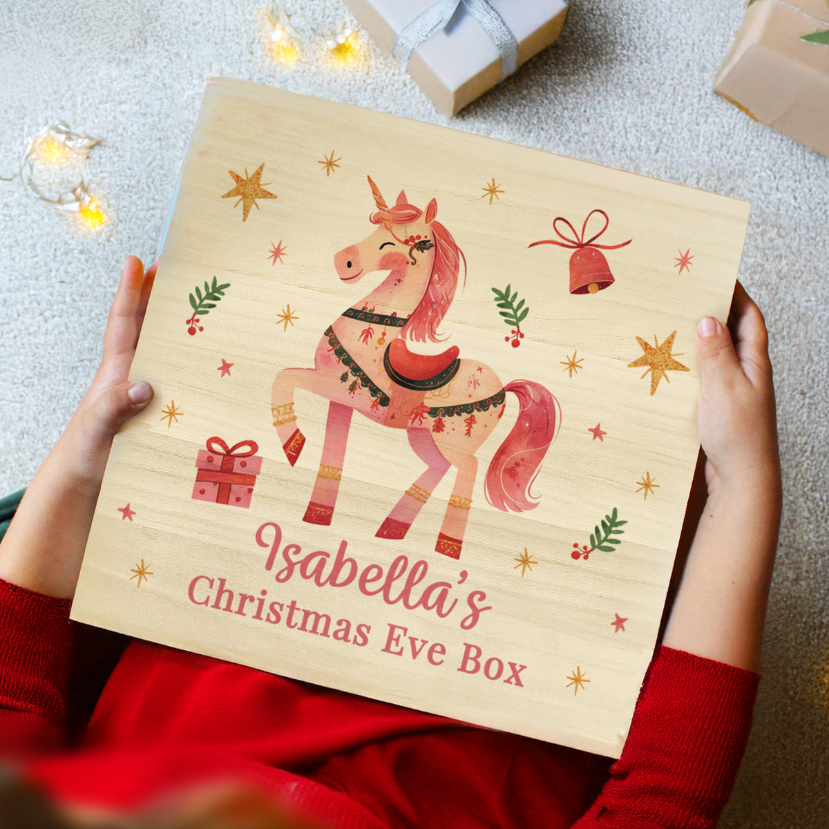 Personalised Unicorn Christmas Eve Box