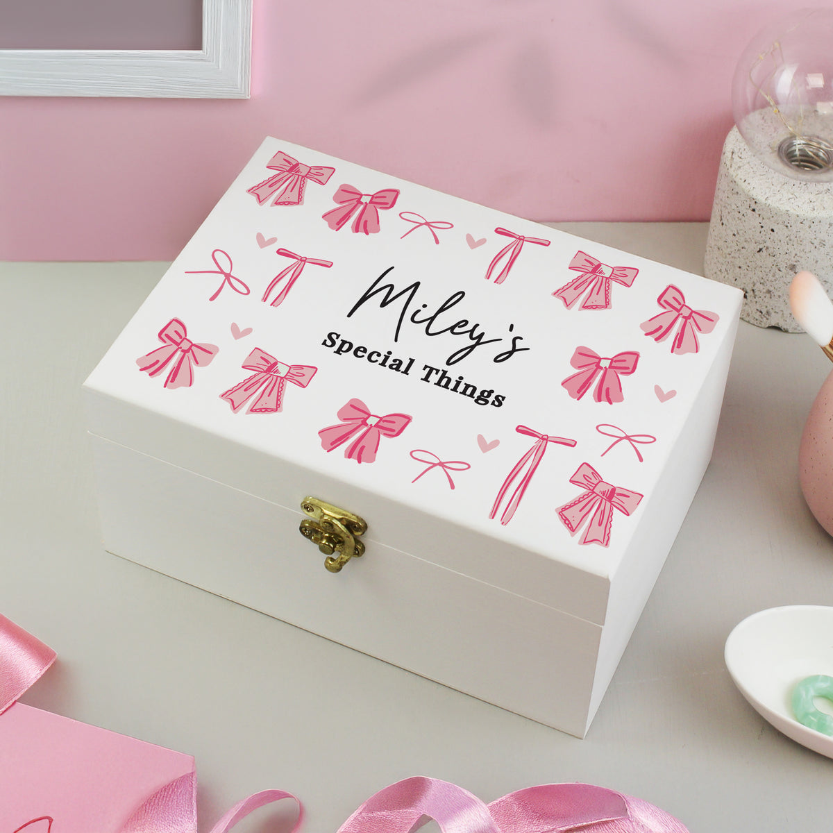 Personalised Bow Storage Box