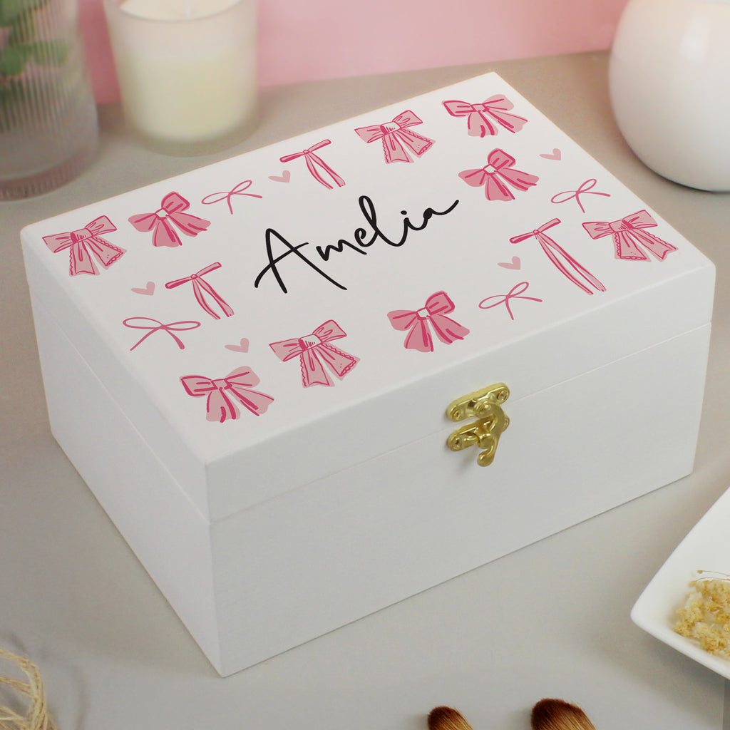 Personalised Bow Storage Box