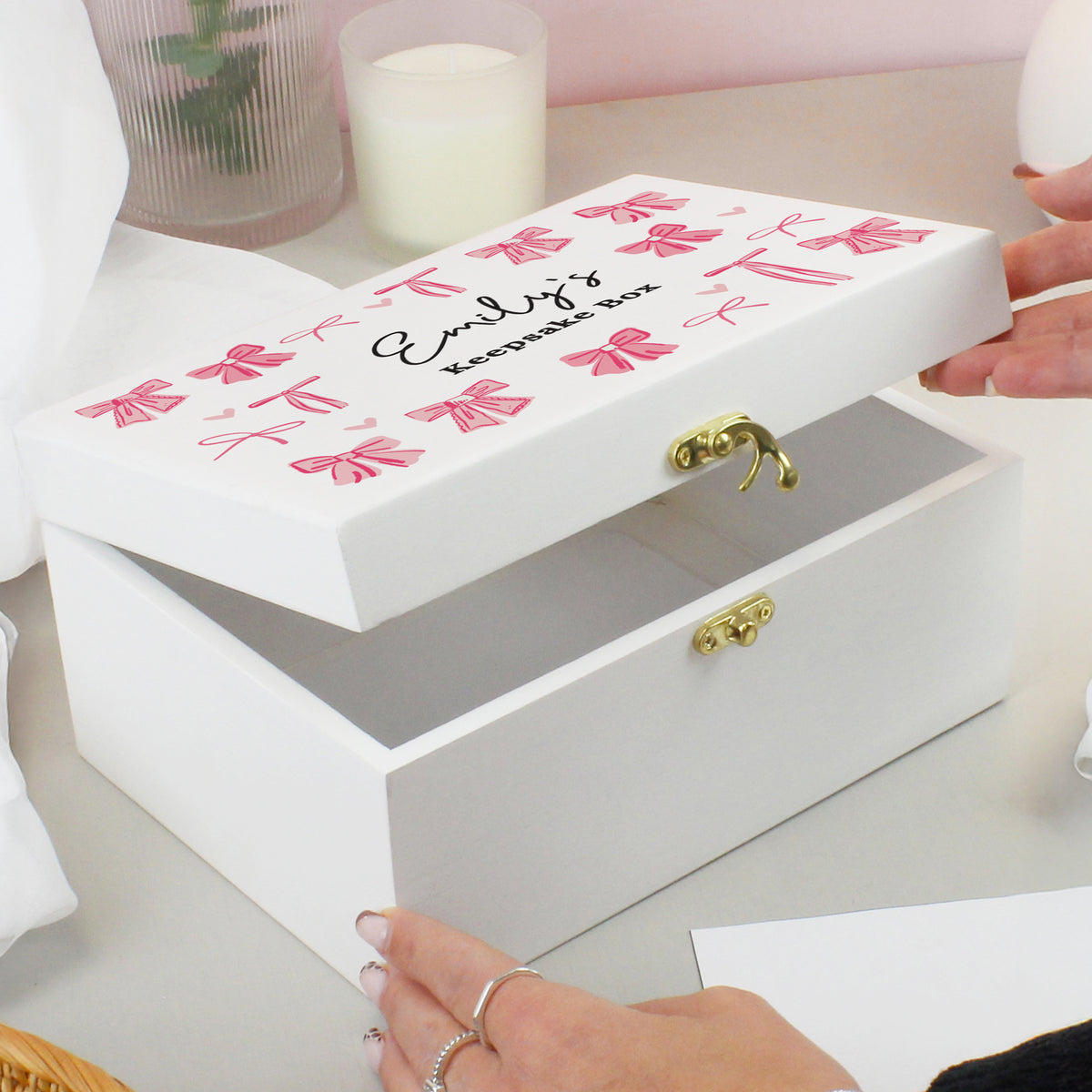 Personalised Bow Storage Box